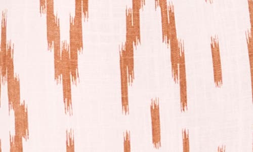 VINCE CAMUTO VINCE CAMUTO IKAT PRINT WIDE LEG DRAWSTRING PANTS