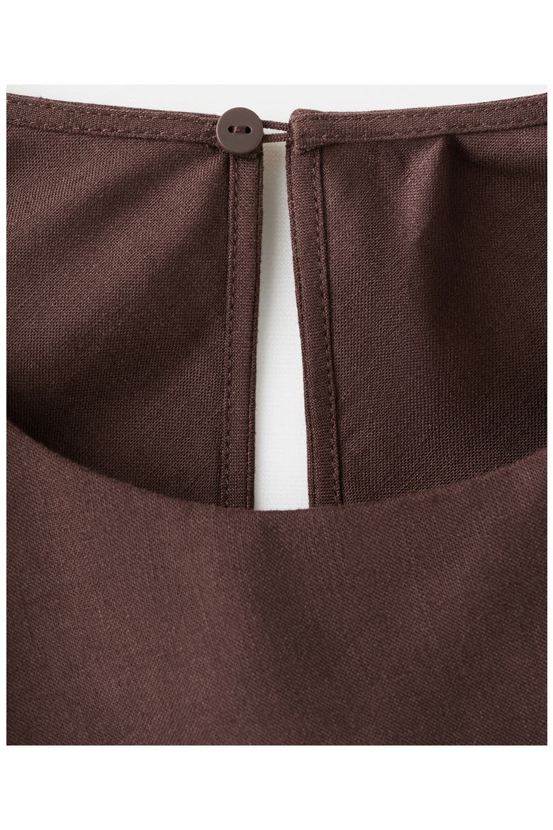 Wrap Midi Dress, Alternate, color, CHOCOLATE