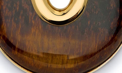 Monica Vinader X Kate Young Semiprecious Stone Pendant Necklace In Brown