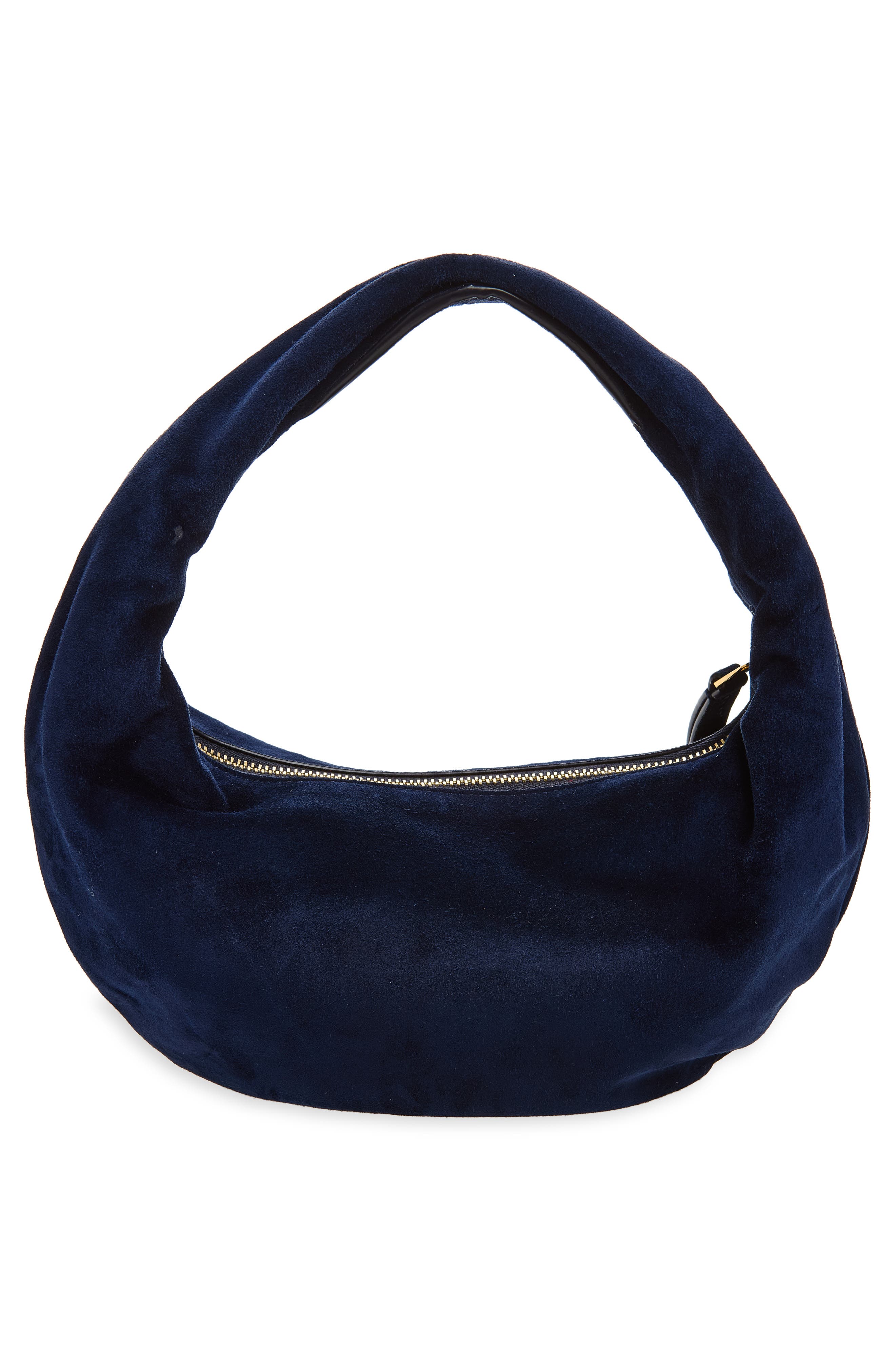 Mini Olivia Suede Hobo Bag, Alternate, color, MIDNIGHT NAVY