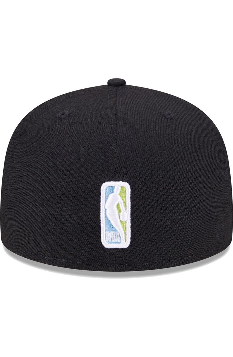 New Era Men's New Era Black Brooklyn Nets Color Pack 59FIFTY Fitted Hat, Alternate, color,