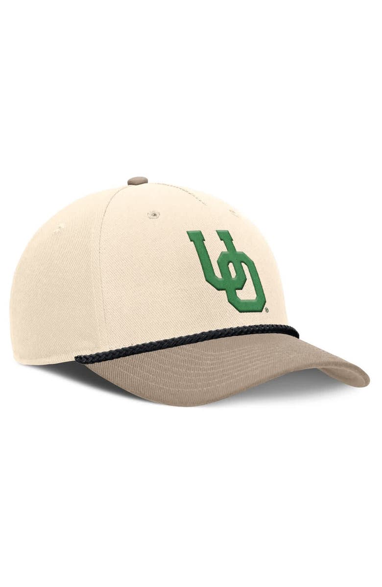 Nike Men's Nike Natural Oregon Ducks Rise Legacy Throwback Logo Adjustable Hat, Alternate, color,