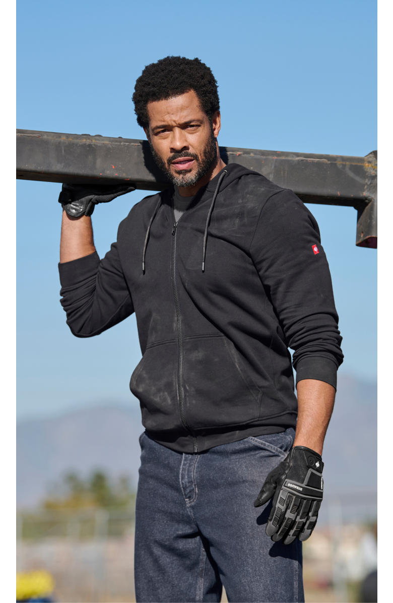 Strauss Full-Zip Hoodie e.s.iconic, Alternate, color, Black