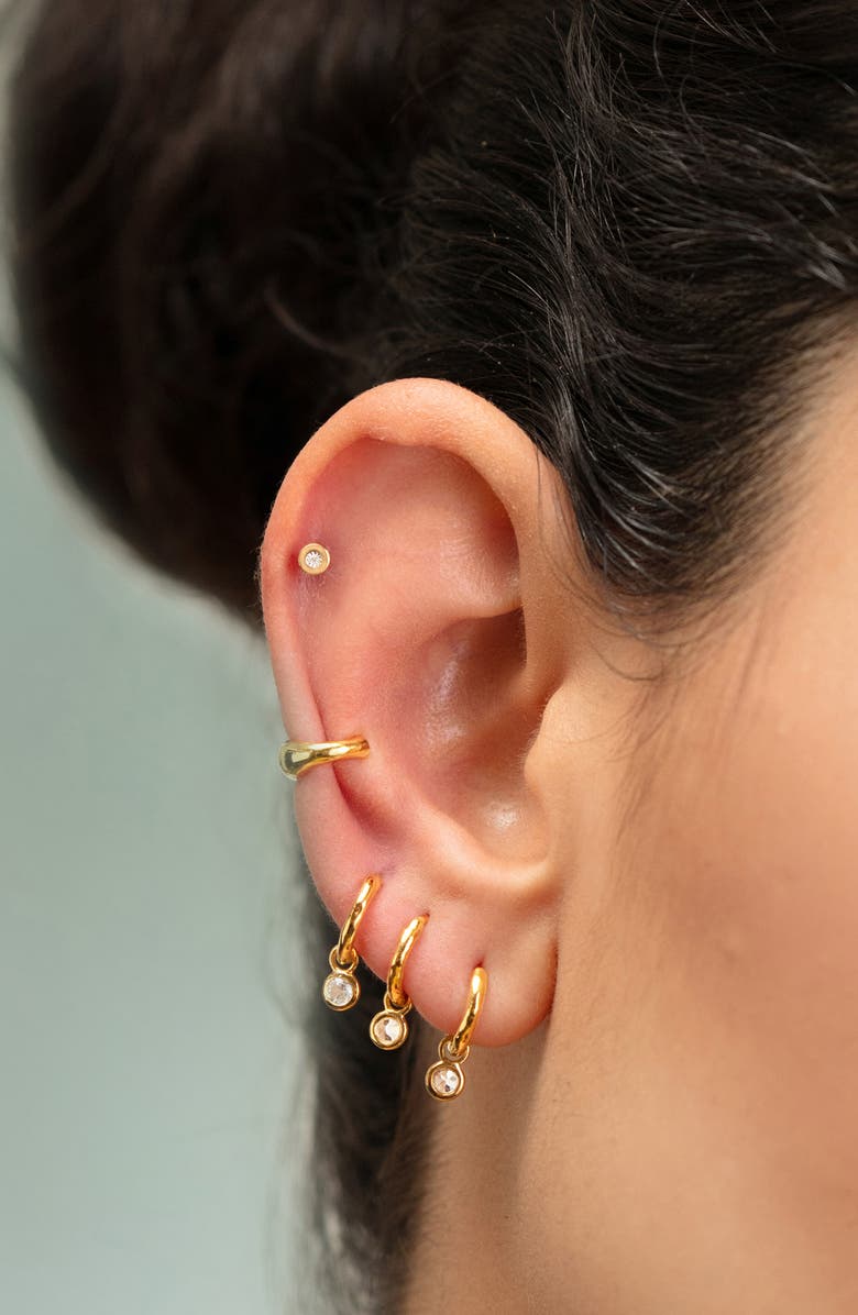 Monica Vinader Linear Diamond Stud Earring, Alternate, color, 