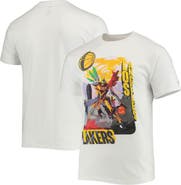 NBA X MCFLYY Men's NBA x McFlyy White Los Angeles Lakers Identify Artist Series T-Shirt