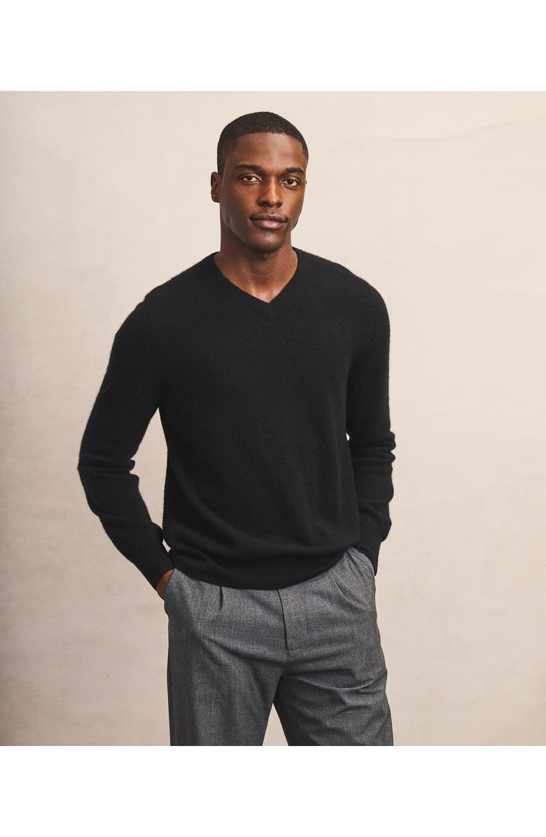 NAADAM The Original Cashmere V-Neck Sweater, Main, color, Black