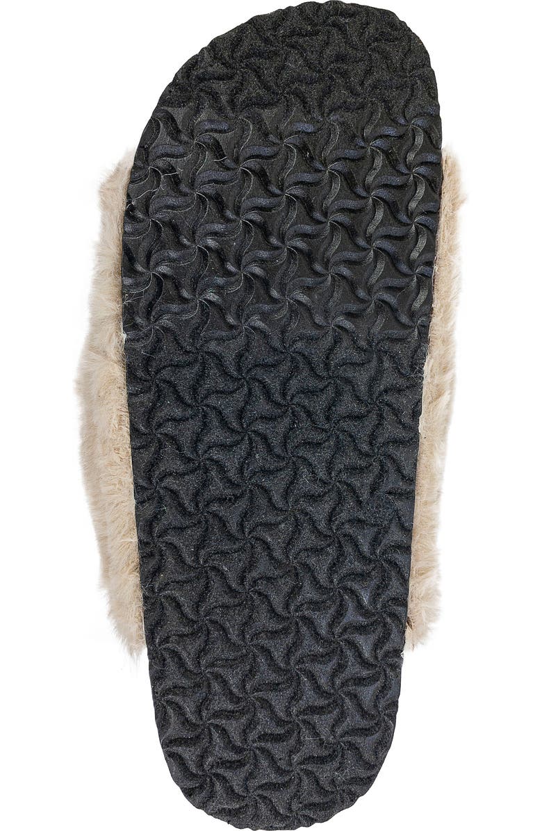 Chinese Laundry Flex Faux Fur Slide Sandal, Alternate, color, Tan-Beige