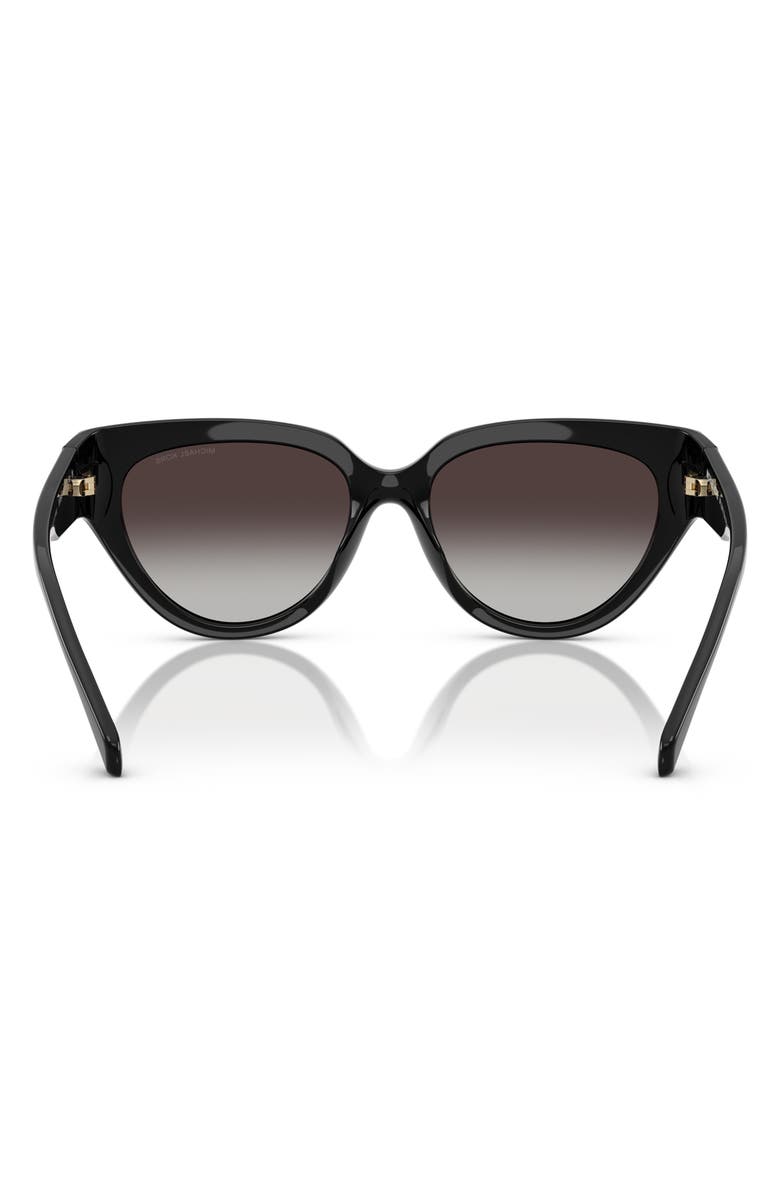 Michael Kors 55mm Gradient Cat Eye Sunglasses, Alternate, color, Black / Dark Grey Gradient