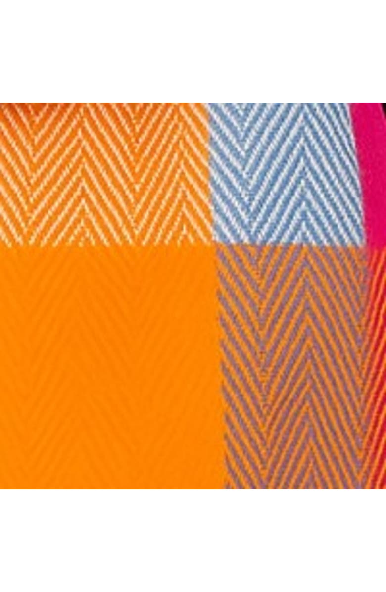 Yumi Herringbone Color Block Scarf, Alternate, color, Blue