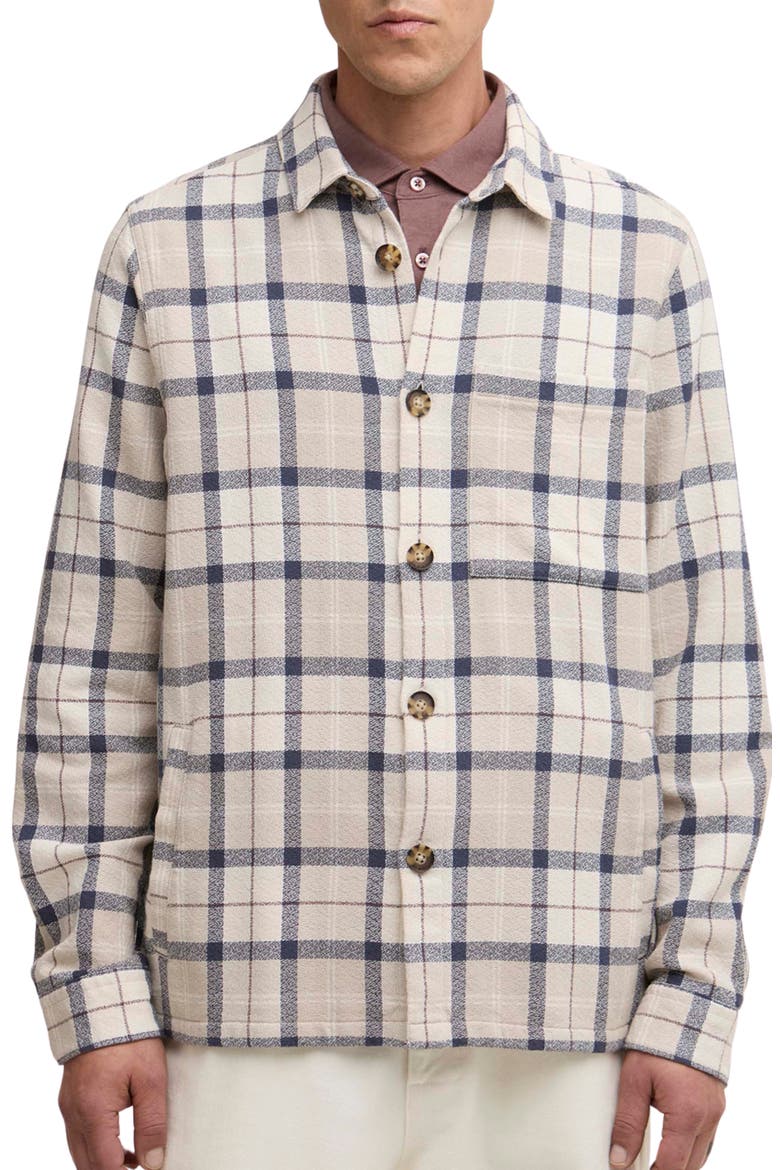 Vennel Texture Tartan Overshirt, Main, color, OBAN MIST TARTAN