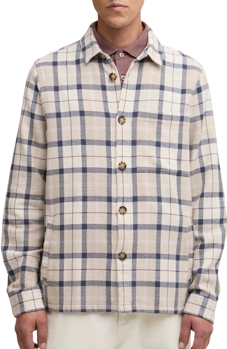 Barbour Vennel Texture Tartan Overshirt, Main, color, Oban Mist Tartan