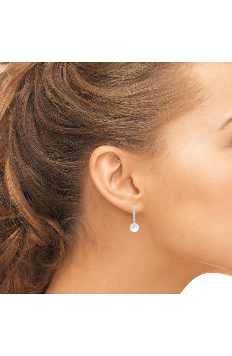 Donatello Gian Sterling Silver Pearl And Crystal Earrings, Alternate, color,