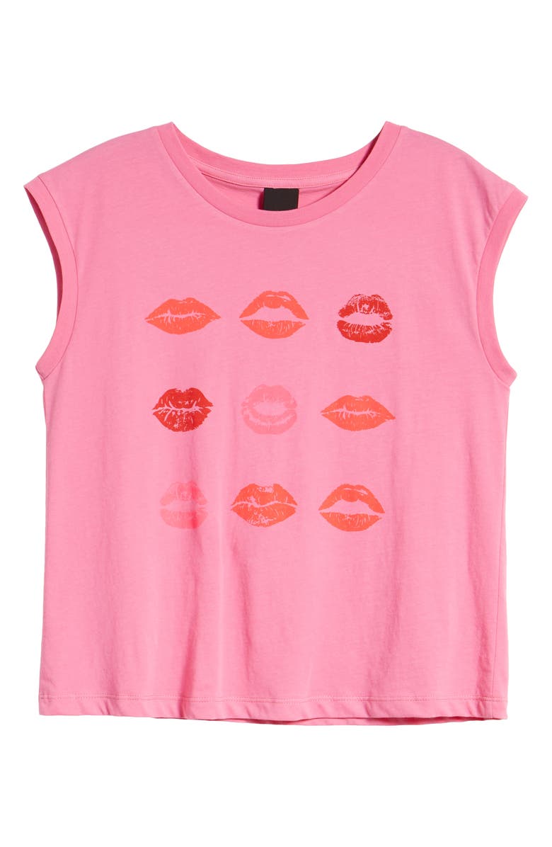 Day Lips Graphic Muscle Tee, Alternate, color, 