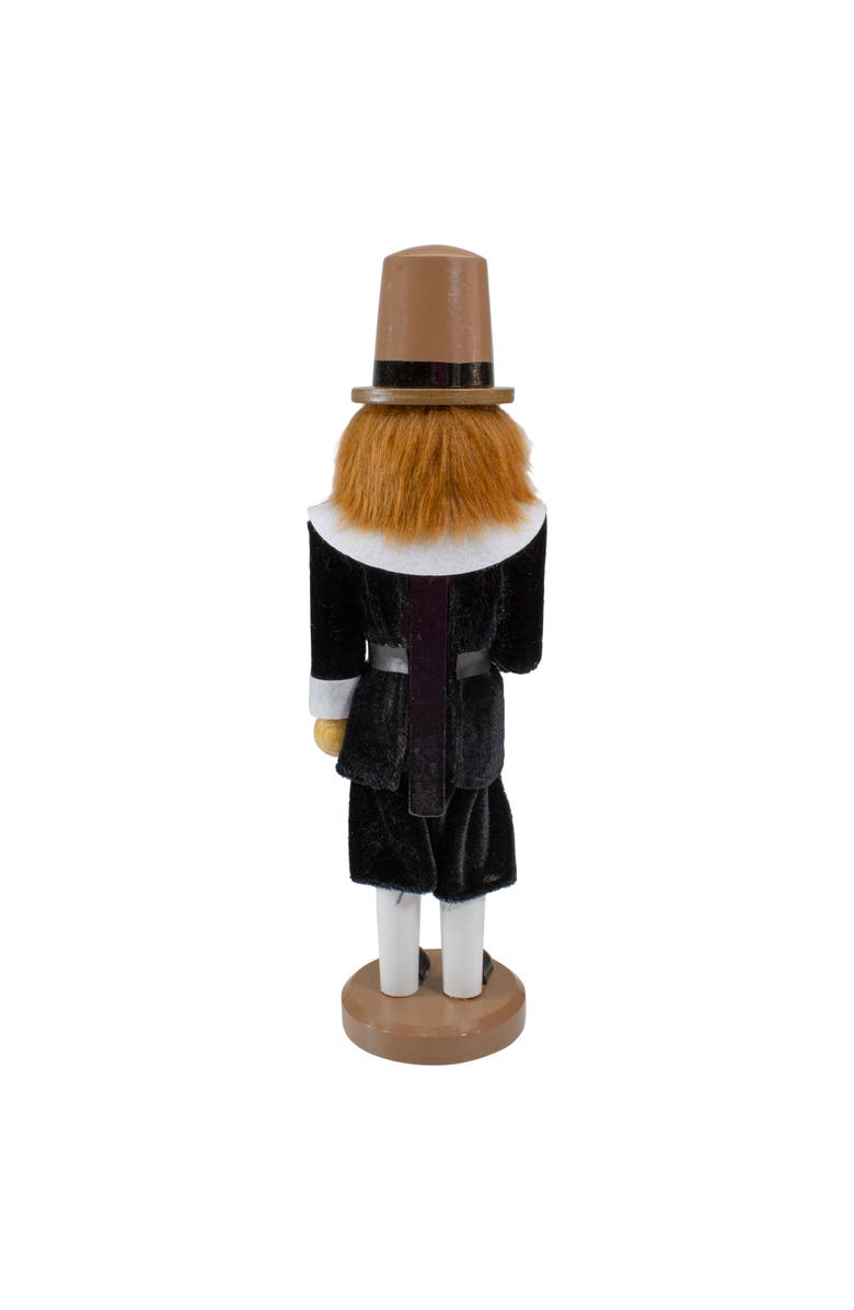 Northlight Pilgrim Man Wooden Fall Harvest Thanksgiving Nutcracker Decoration- 14", Alternate, color, 