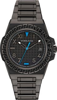 Versace Greca Reaction Bracelet Watch, 44mm
