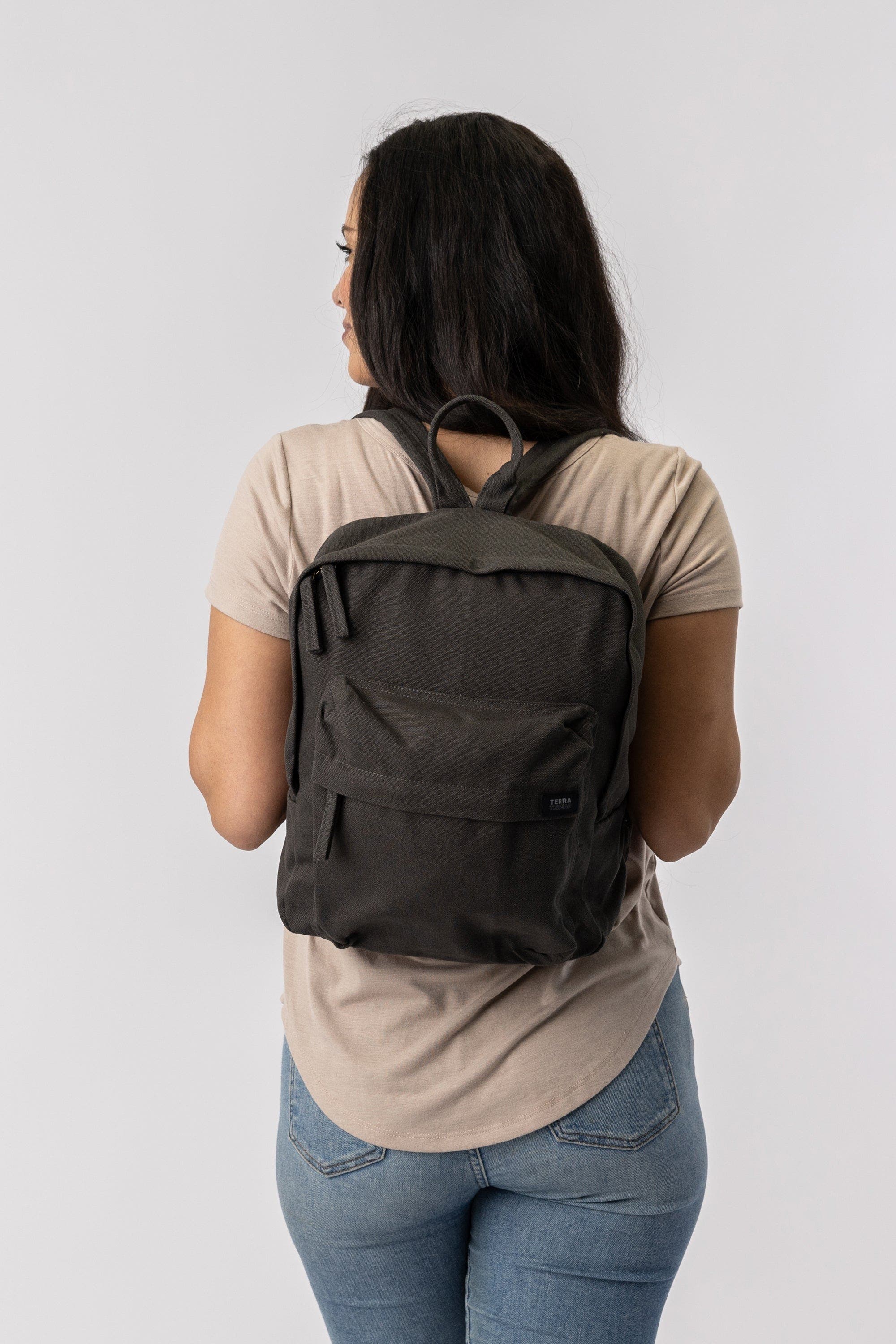 Organic Cotton Mini Backpack, Alternate, color, Charcoal Grey