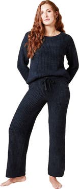 Softies Waffle Marshmallow Boat Neck Lounge Set