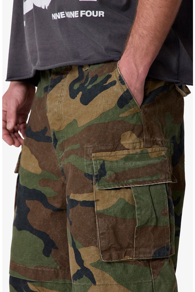 Ultra Baggy Cargo Shorts, Alternate, color, CAMO
