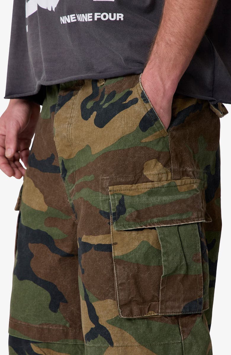 mnml Ultra Baggy Cargo Shorts, Alternate, color, Camo