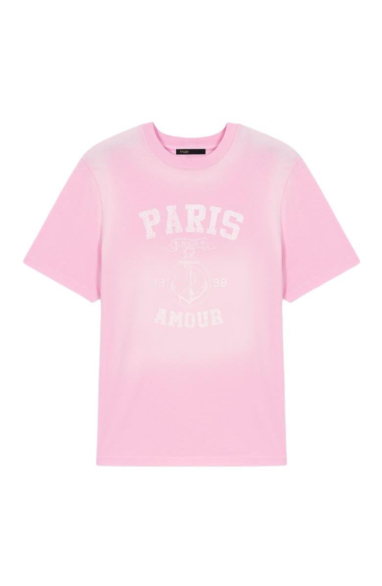 maje Nautical print T-shirt, Alternate, color, Pink