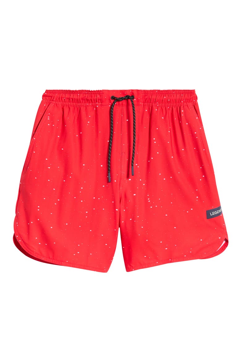 Luka 7-Inch Lined Performance Shorts, Alternate, color, RED/WHITE SPLATTER