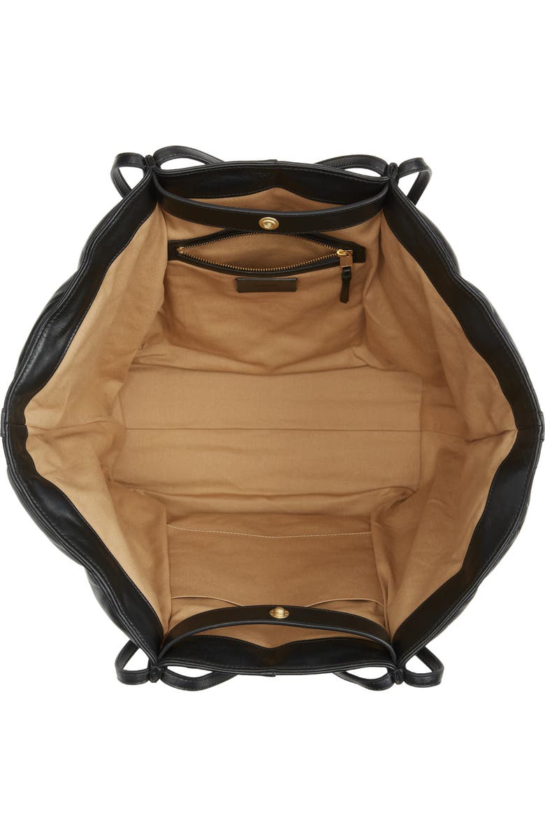 AllSaints Nadaline Quilted Leather Tote, Alternate, color,