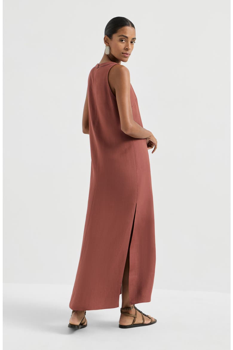Fluid twill dress, Alternate, color, Red