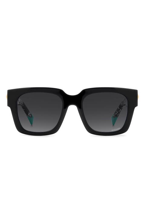 51mm Gradient Square Sunglasses