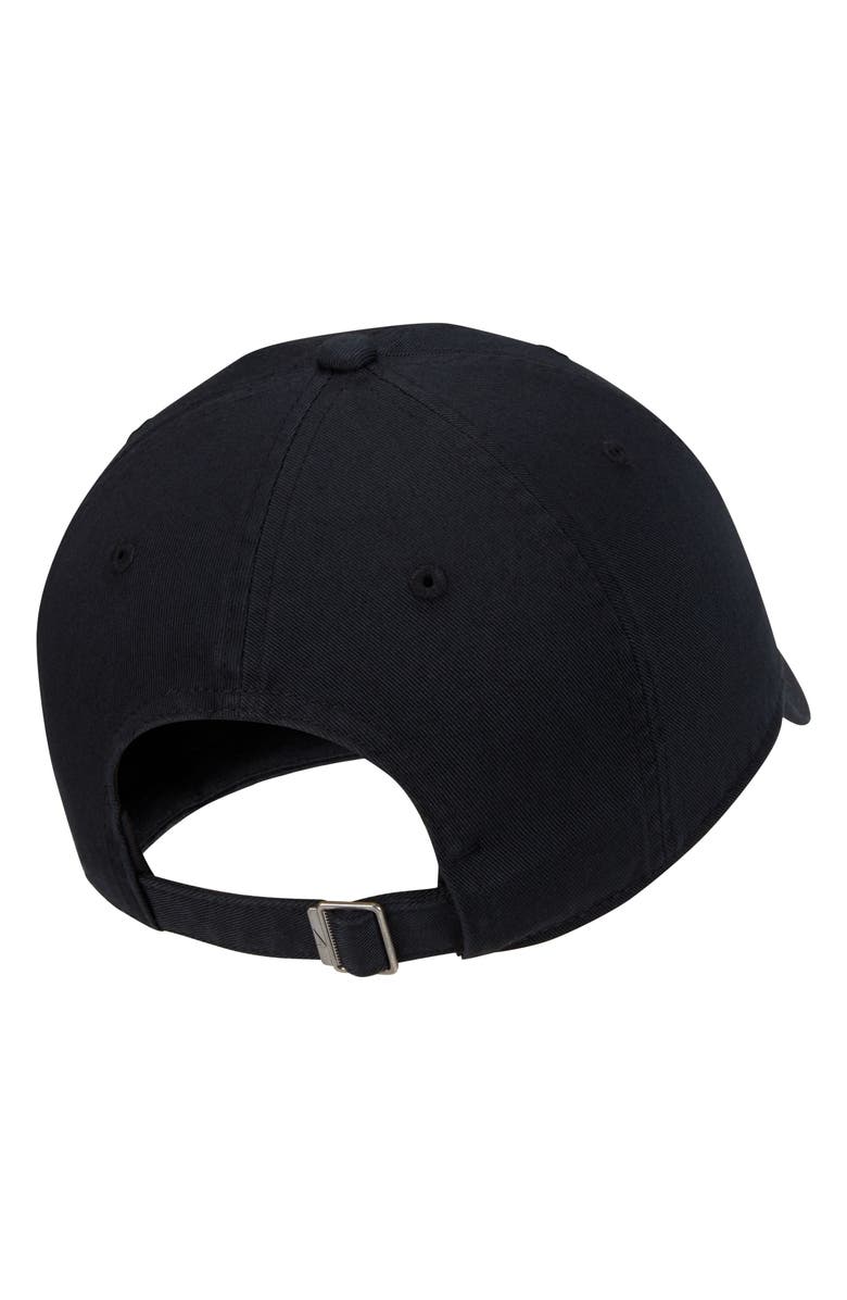 Nike Club Futura Wash Baseball Cap, Alternate, color, Black/ White