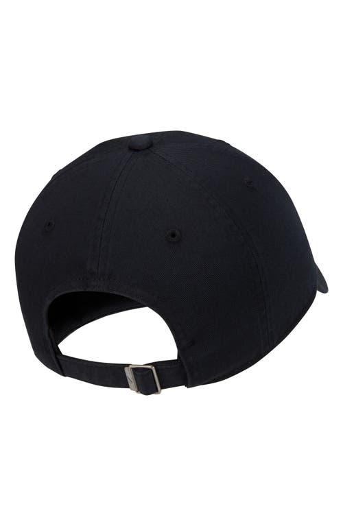 Nike Club Futura Wash Baseball Cap In Black