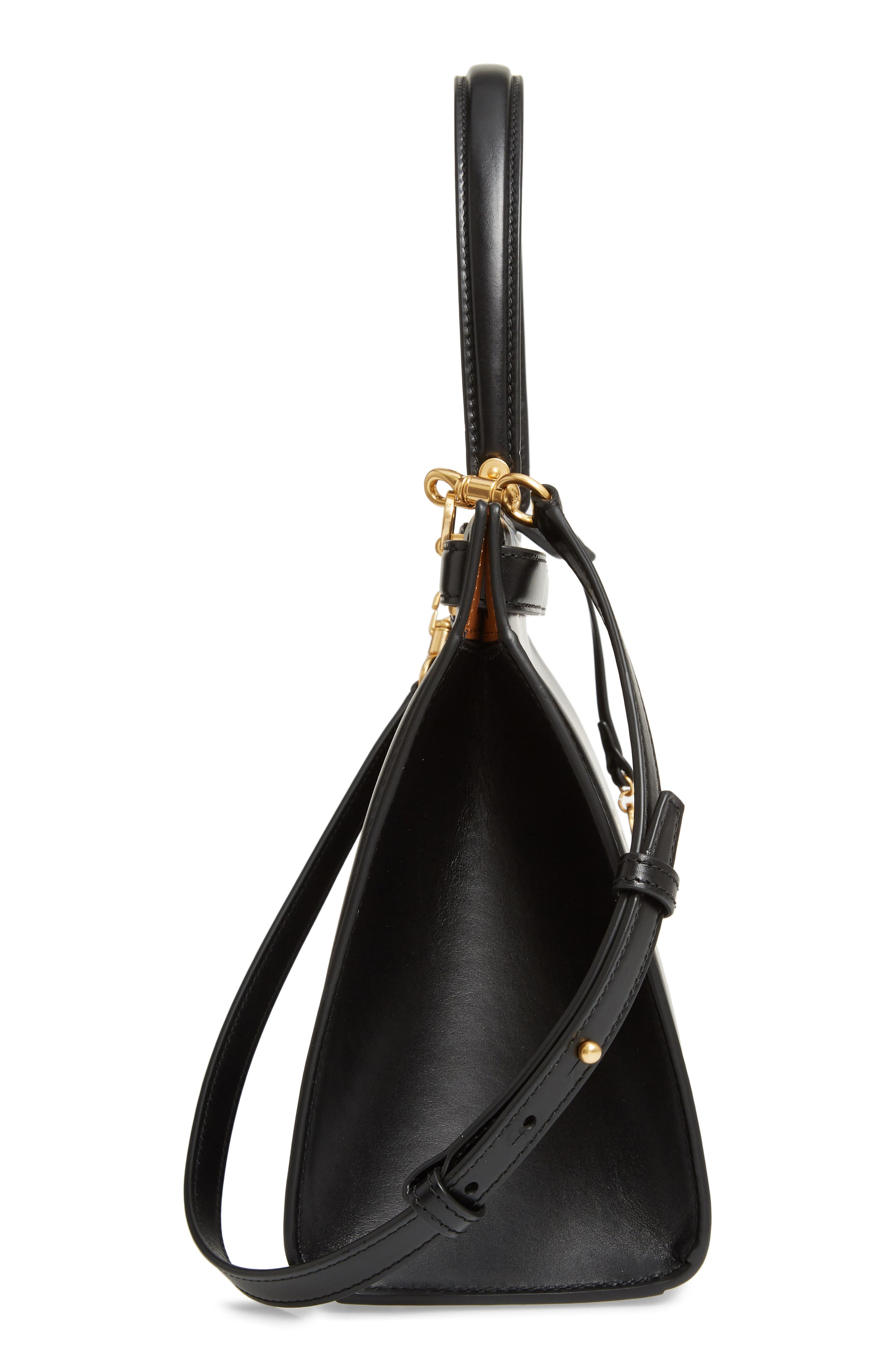 Tory Burch Large Lee Radziwill Leather Bag, Alternate, color, 