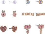 Hallmark 6 Pair Stud Earring Set