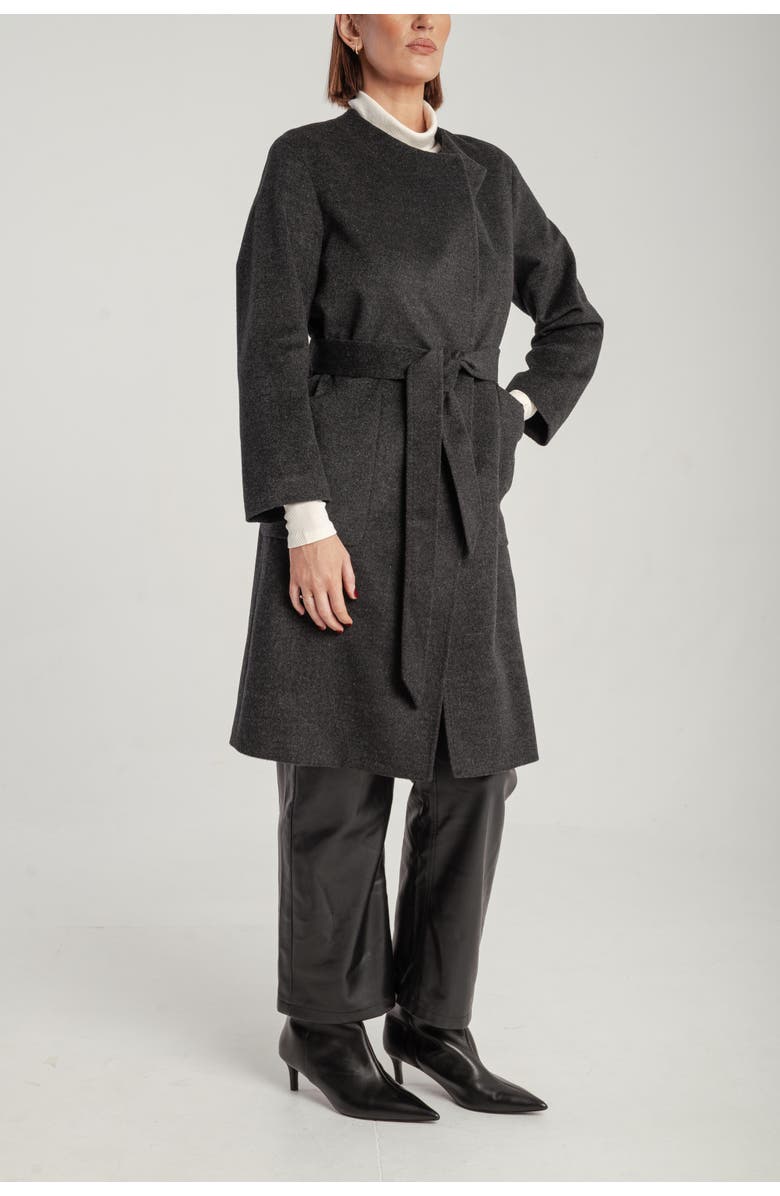 1982 Cashmere Belted Lapel Coat, Alternate, color, Mid Grey