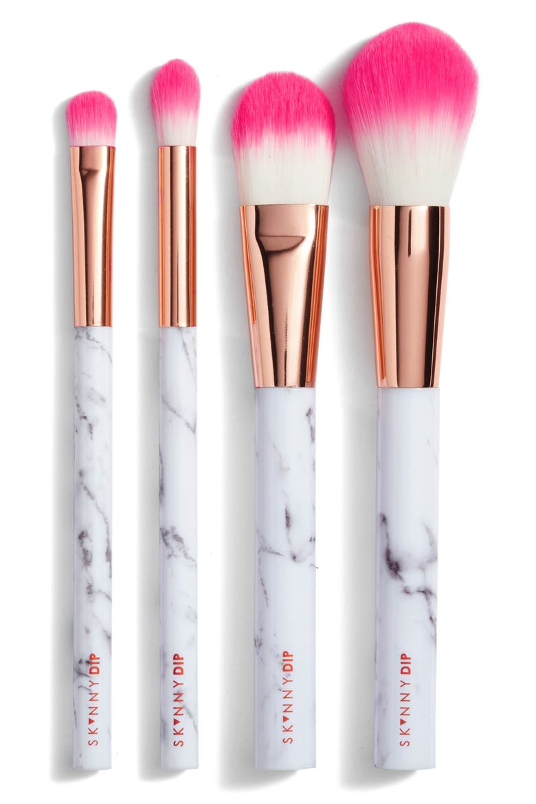 Pink Marble Professional Brush Set, Main, color, NO COLOR