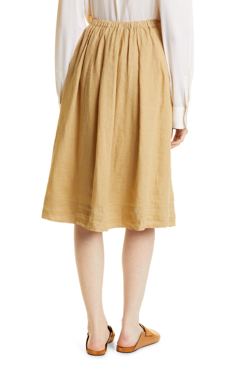 Kelsey Linen Skirt, Alternate, color, VINTAGE KHAKI