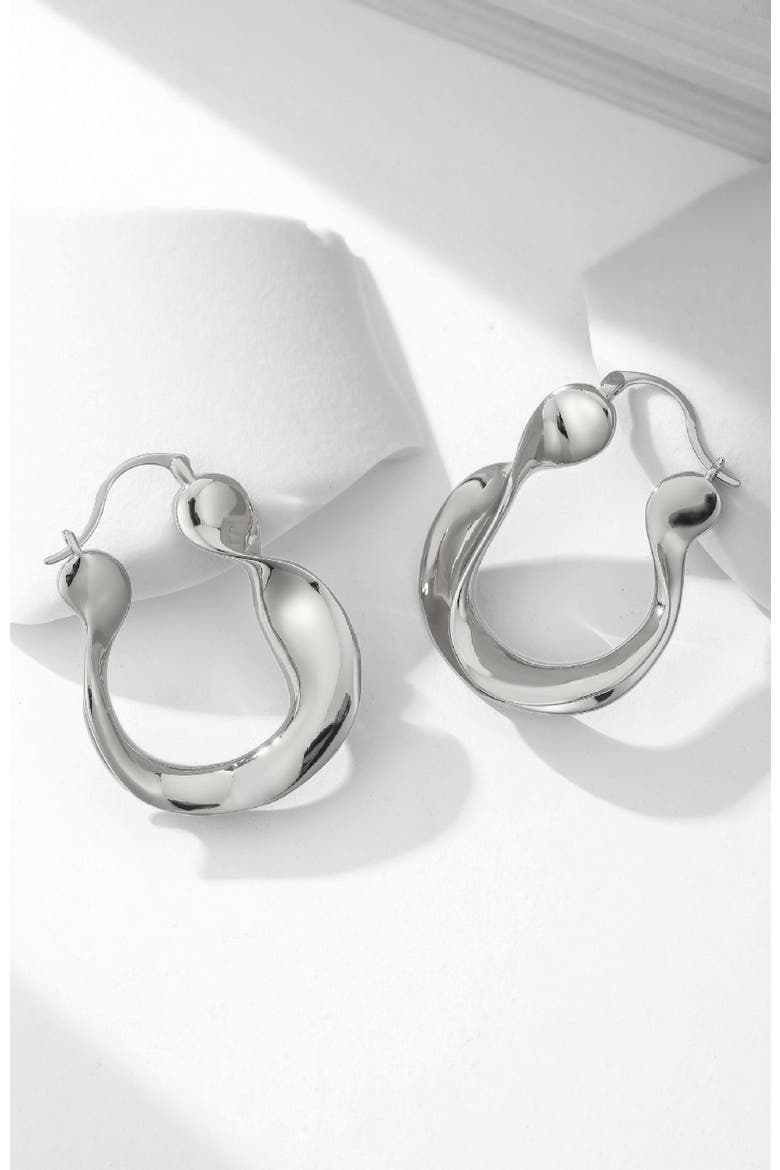 Breeze Silver Earrings, Alternate, color, Silver