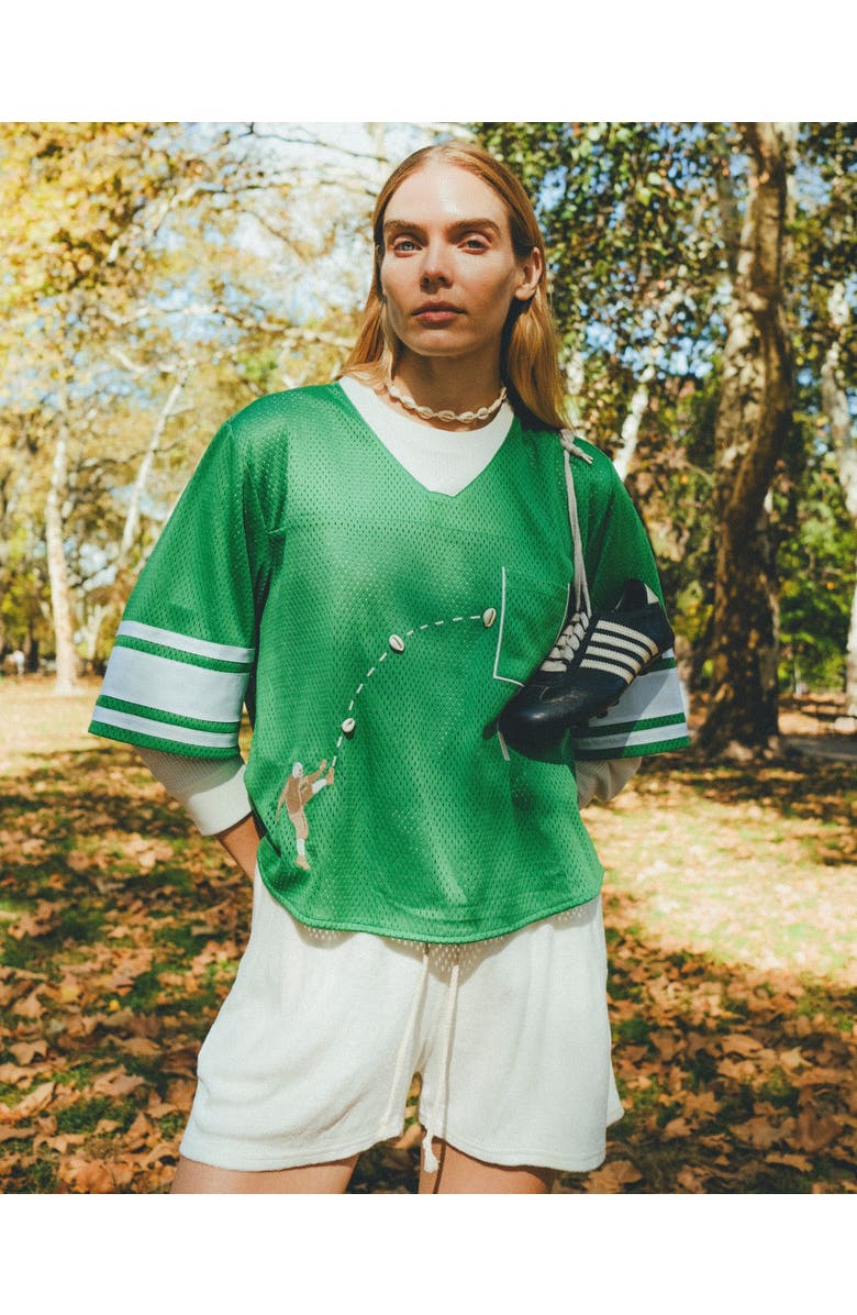 Tombolo 'Doink!' ~ Relaxed Crop Cut, Alternate, color, Green