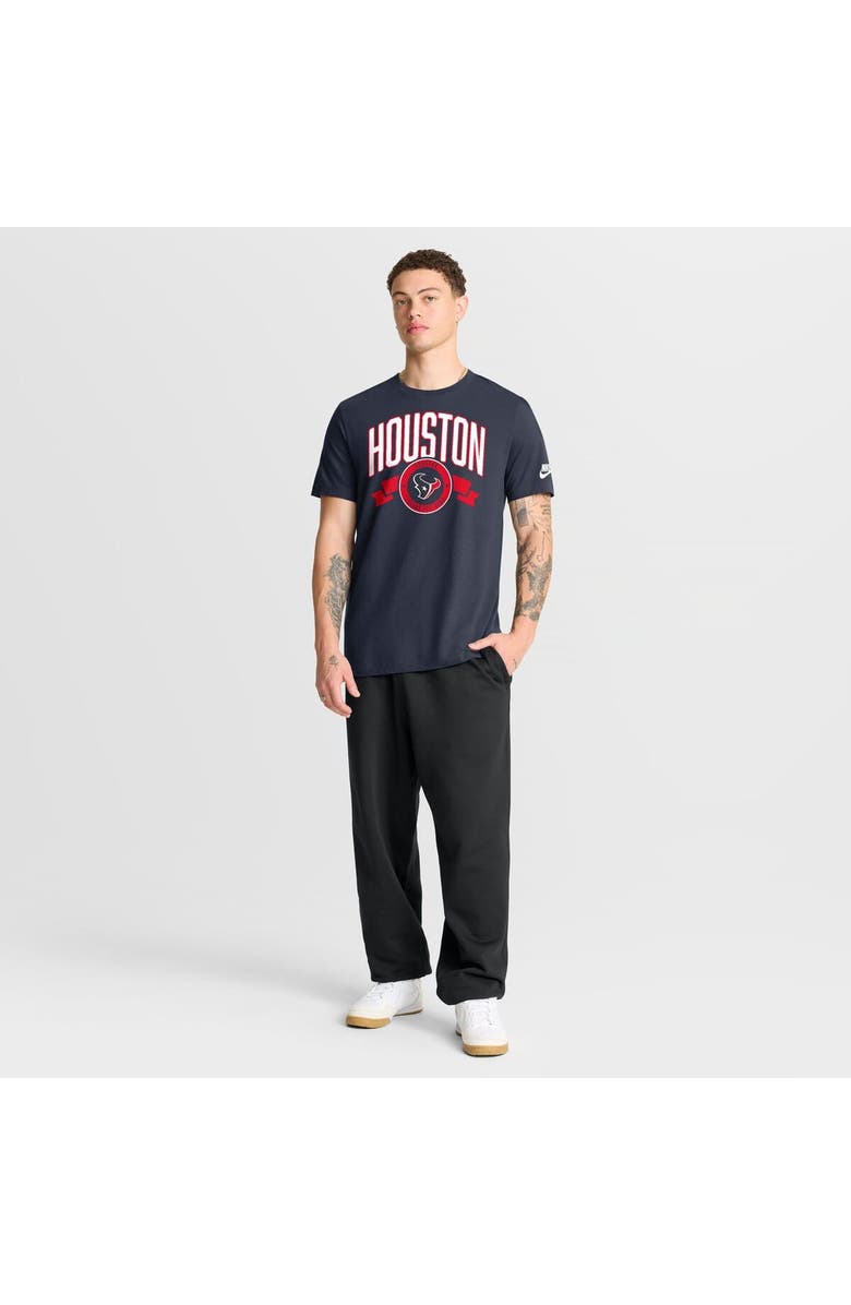 Nike Men's Nike Navy Houston Texans Rewind Front and Back Hit Essential T-Shirt, Alternate, color, Navy