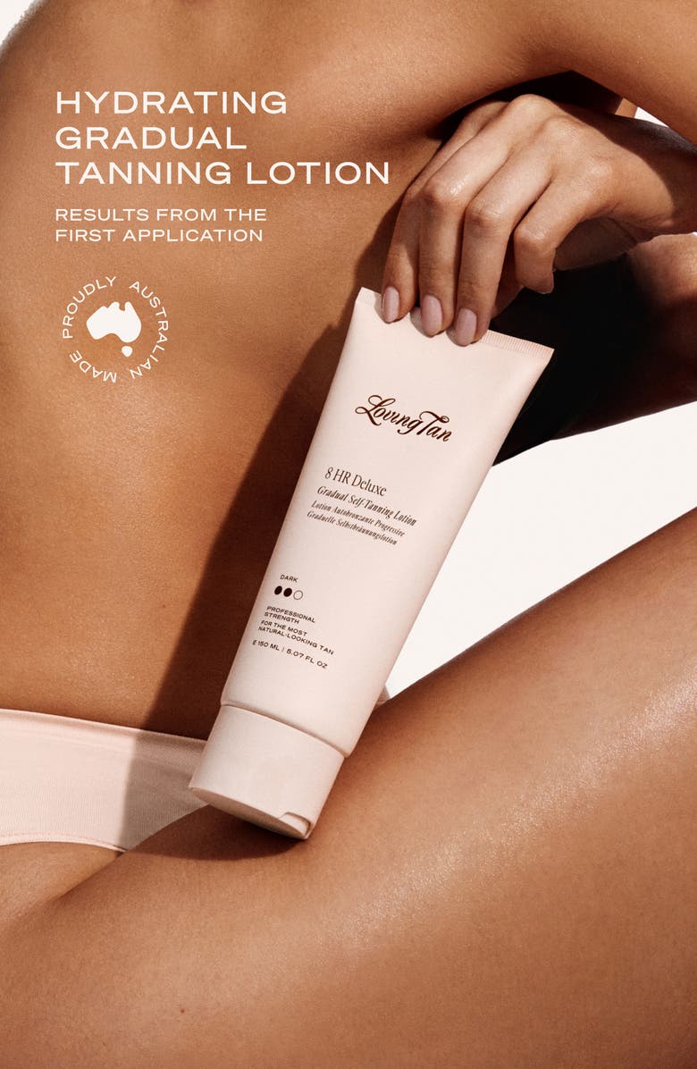 Loving Tan 8 HR Deluxe Gradual Self-Tanning Lotion, Alternate, color, Dark