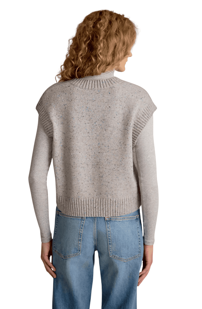 M.M.LaFleur Eloise Confetti Wool Vest, Alternate, color, Cinder