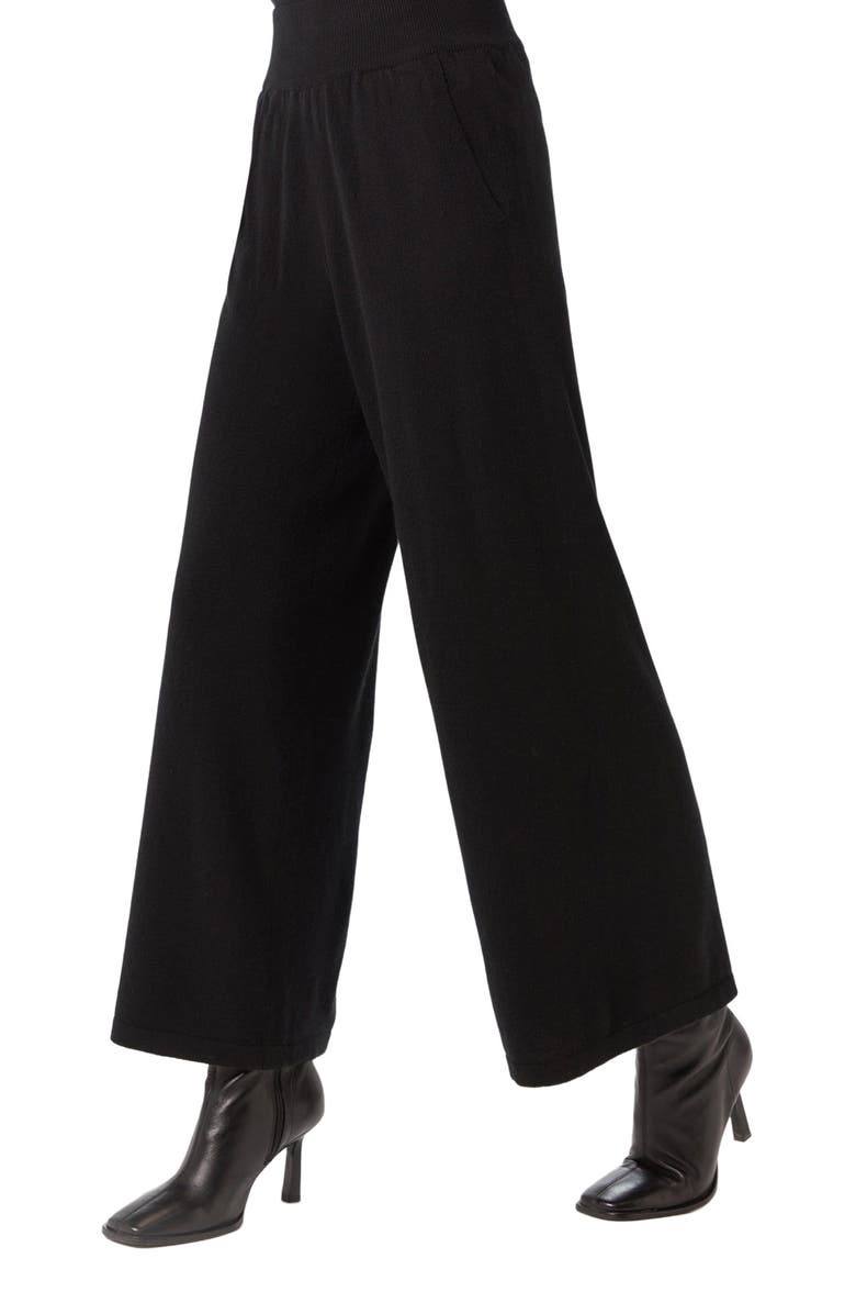 GOBI Mongolian Cashmere Wide-Leg Cashmere Pants, Alternate, color, Vapor Blue