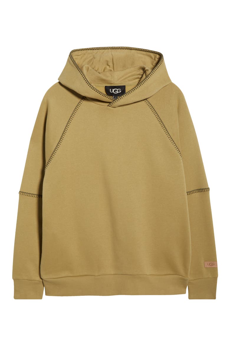 Classic Cotton Blend Hoodie, Alternate, color, MUTED BRASS