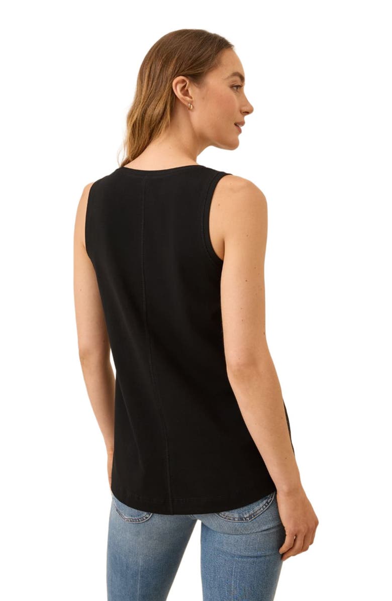 Pact Luxe Stretch Jersey Swing Long Sleeve Tee, Alternate, color, White