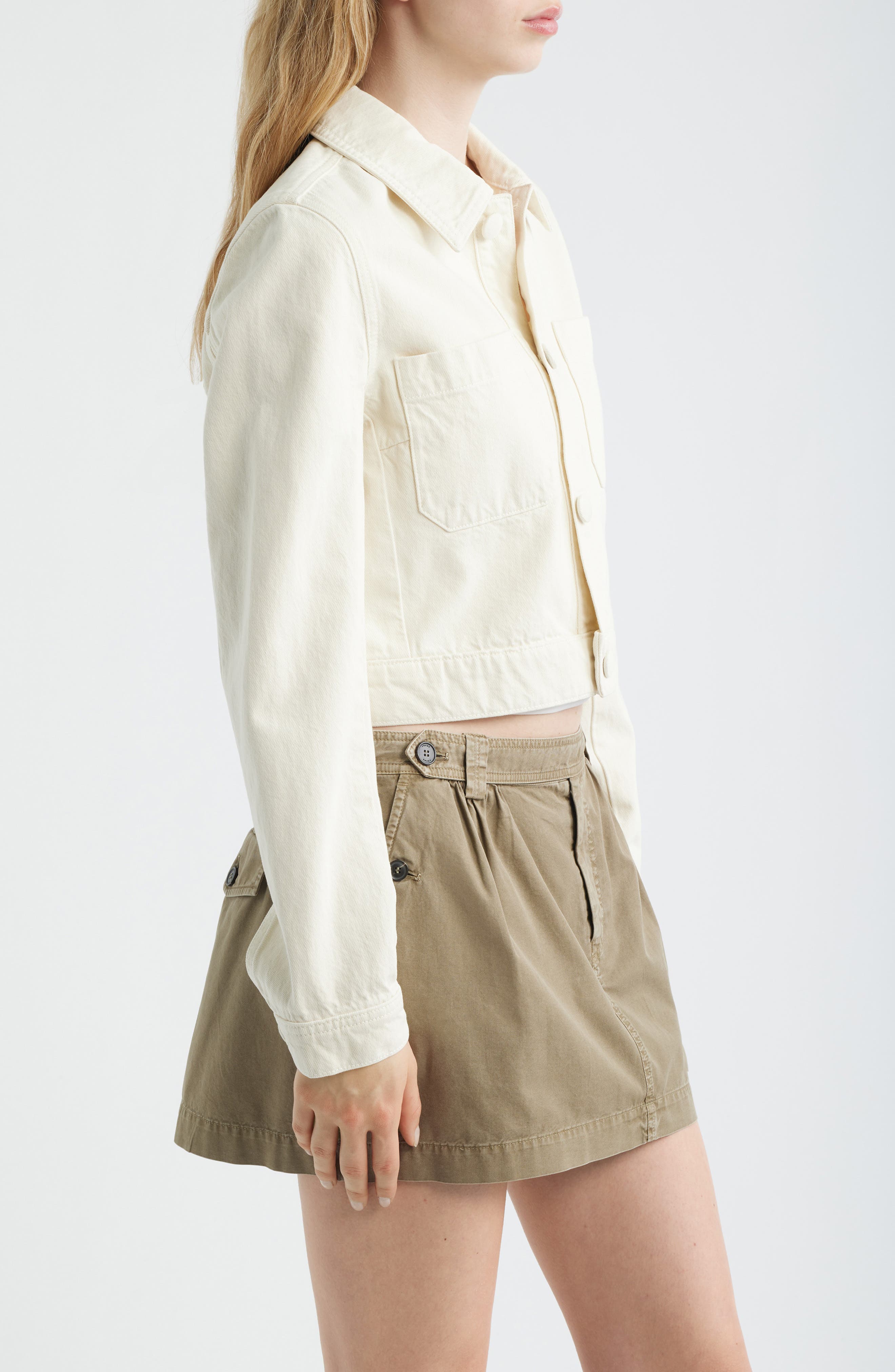 FRAME The Crop Denim Jacket — фото 3