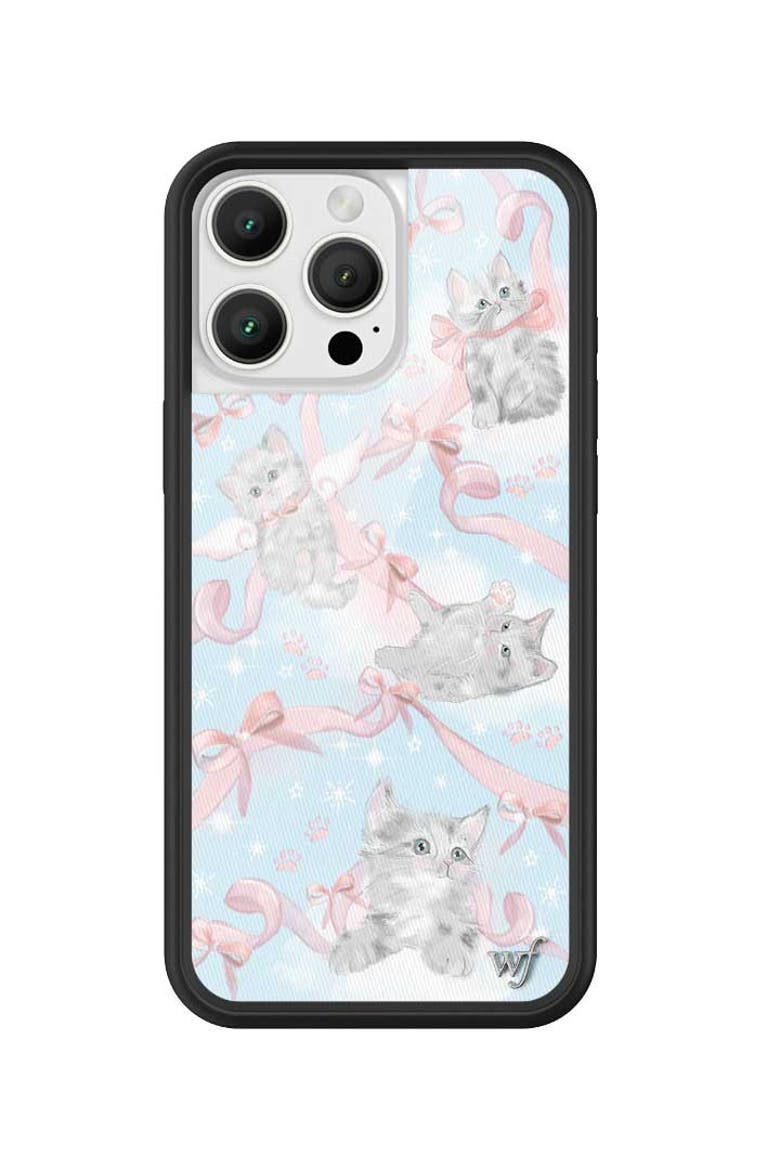 Kitten Around iPhone Case, Alternate, color, Blue