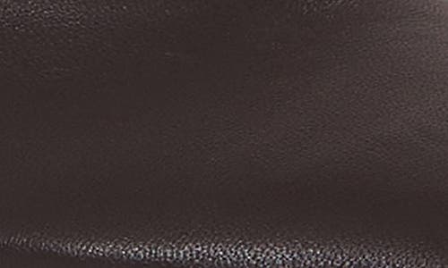 Reiss Chocolate Leather Rounded-point Toe Ballet Flats In Burgundy