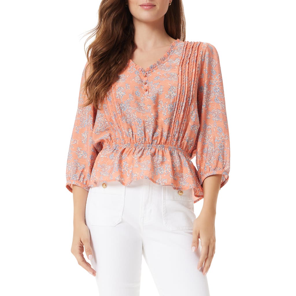 SAM EDELMAN SAM EDELMAN KIT PRINT PEPLUM TOP