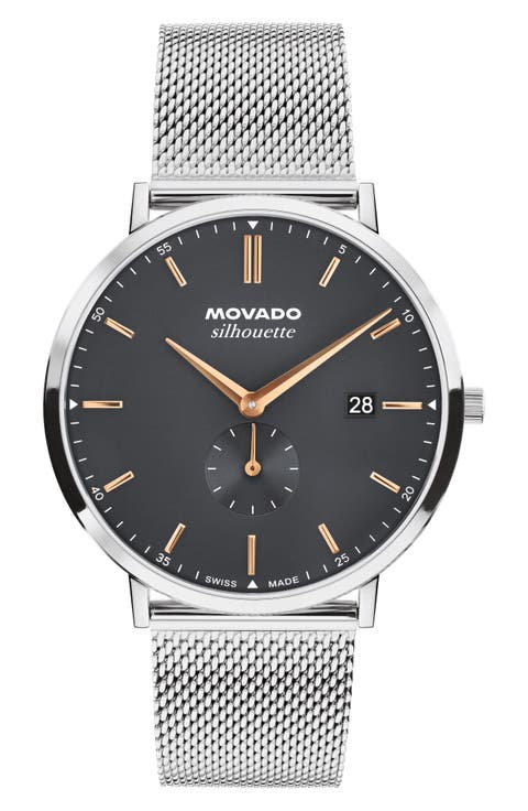 Heritage Silhouette Mesh Strap Watch, 40mm