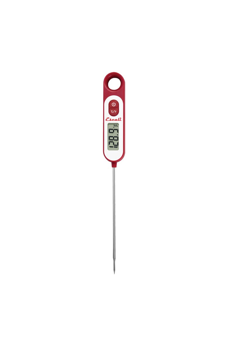 Digital Long Stem Thermometer, Alternate, color, Red