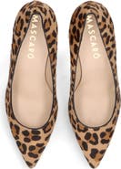 MASCARO Leopard Pointed Toe Pump